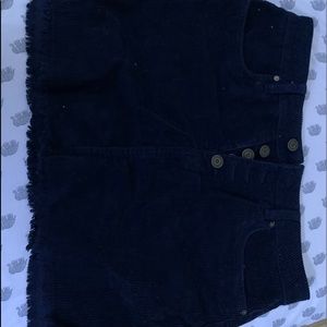 Navy Blue Mini Skirt